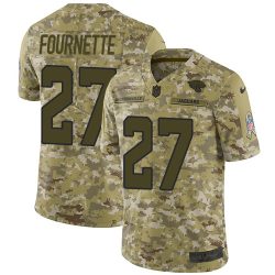 Nike Jacksonville Jaguars 27 Leonard Fournette Camo Mens Stitched NFL Limited 2018 Salute To Service Jersey Mens
